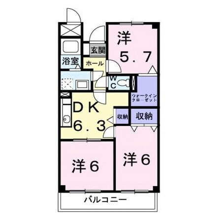 サンセール横山台の物件間取画像